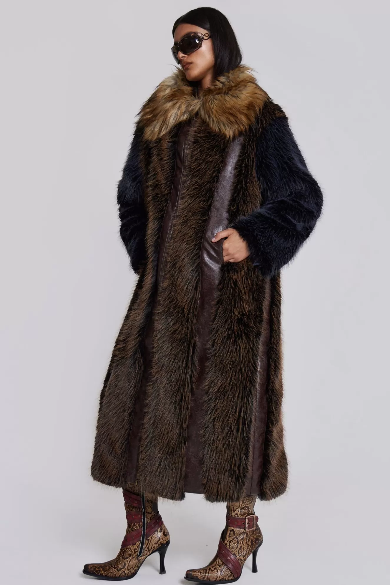 Online Agyness Faux Fur Coat Women Outerwear