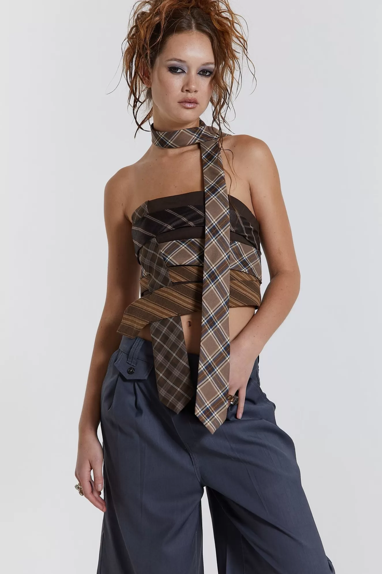 Discount All Tied Up Wrap Around Corset Tie Top Women Corsets