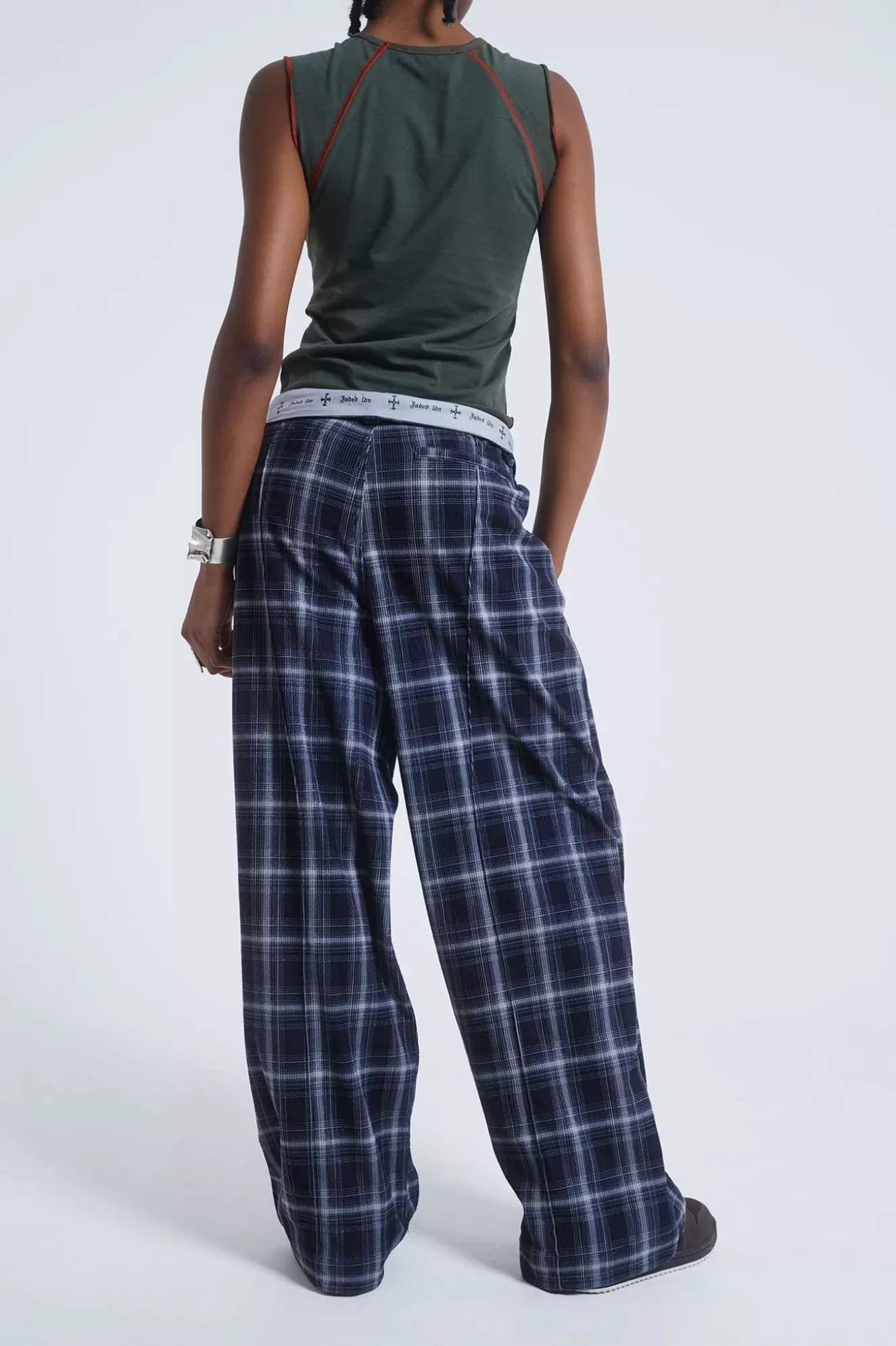 Sale Aphex Checked Trousers Women Trousers & Pants