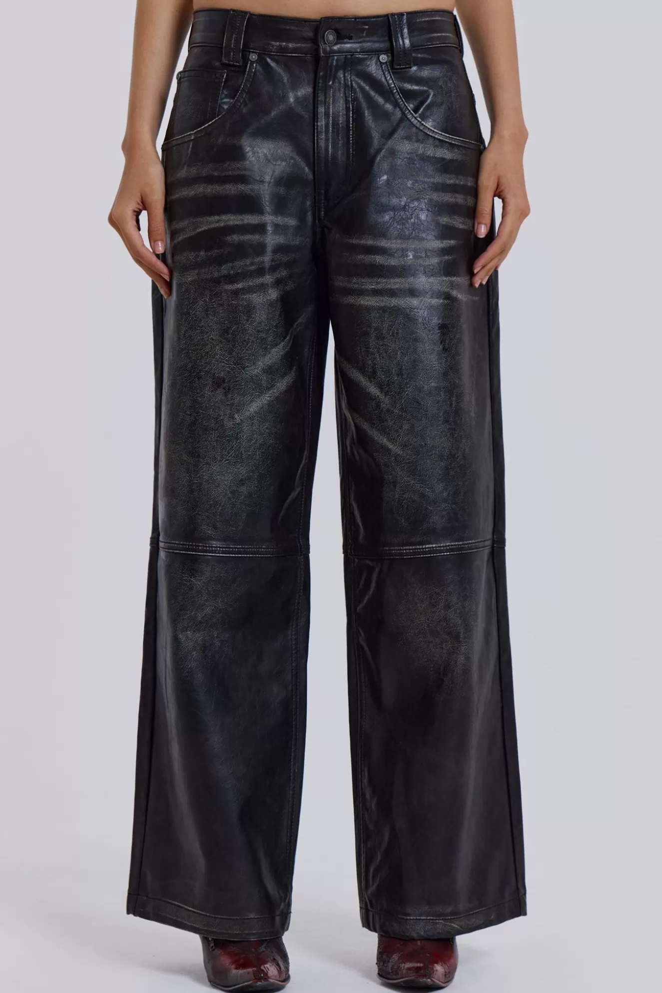 Store Ash Faux Leather Colossus Trousers Women Co-Ords