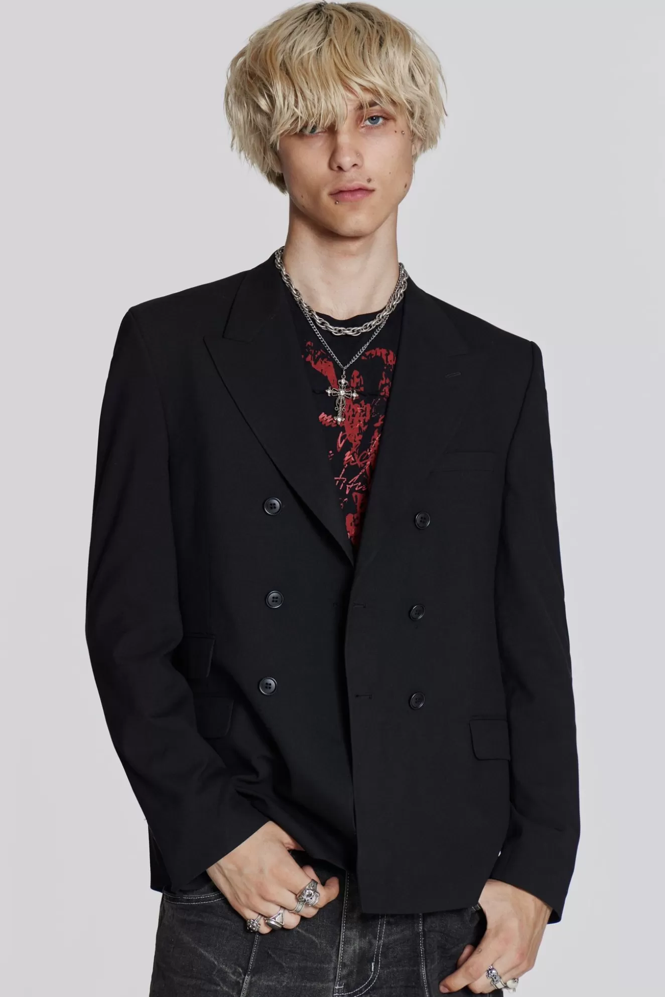 Hot Black Goliath Blazer Men Outerwear