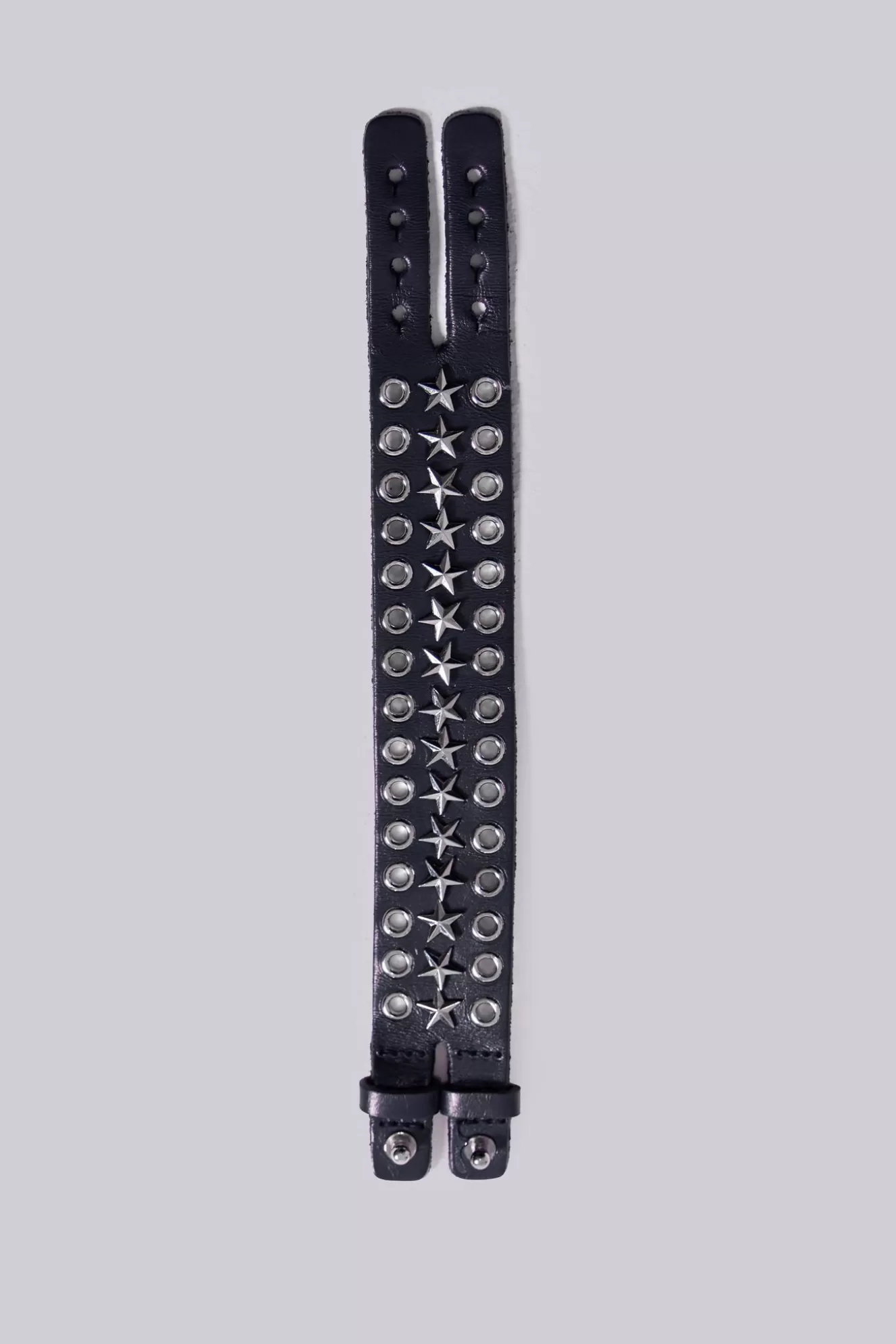 Flash Sale Black Leather Studded Bracelet Men Accessories