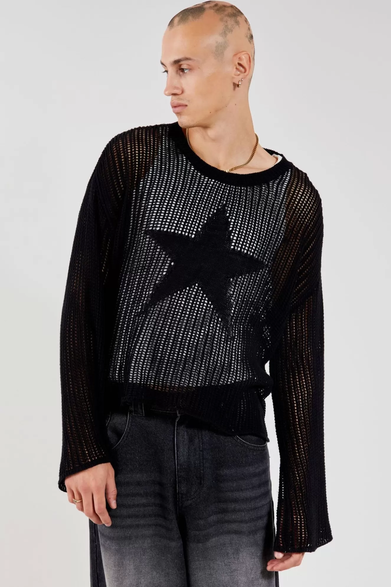 Best Sale Black Nebula Jumper Men Knitwear