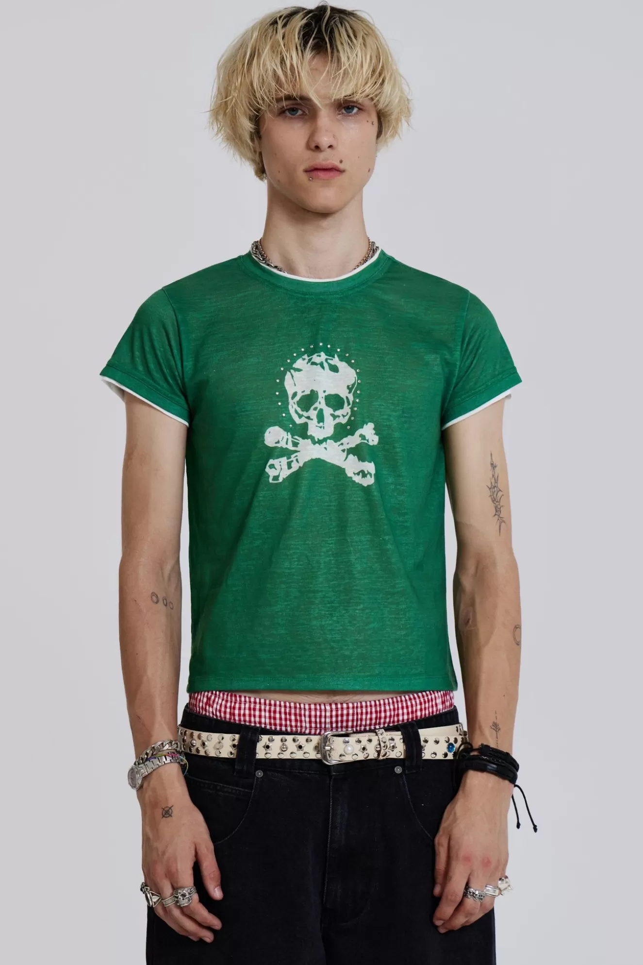 Fashion Bones Tee Men T-Shirts