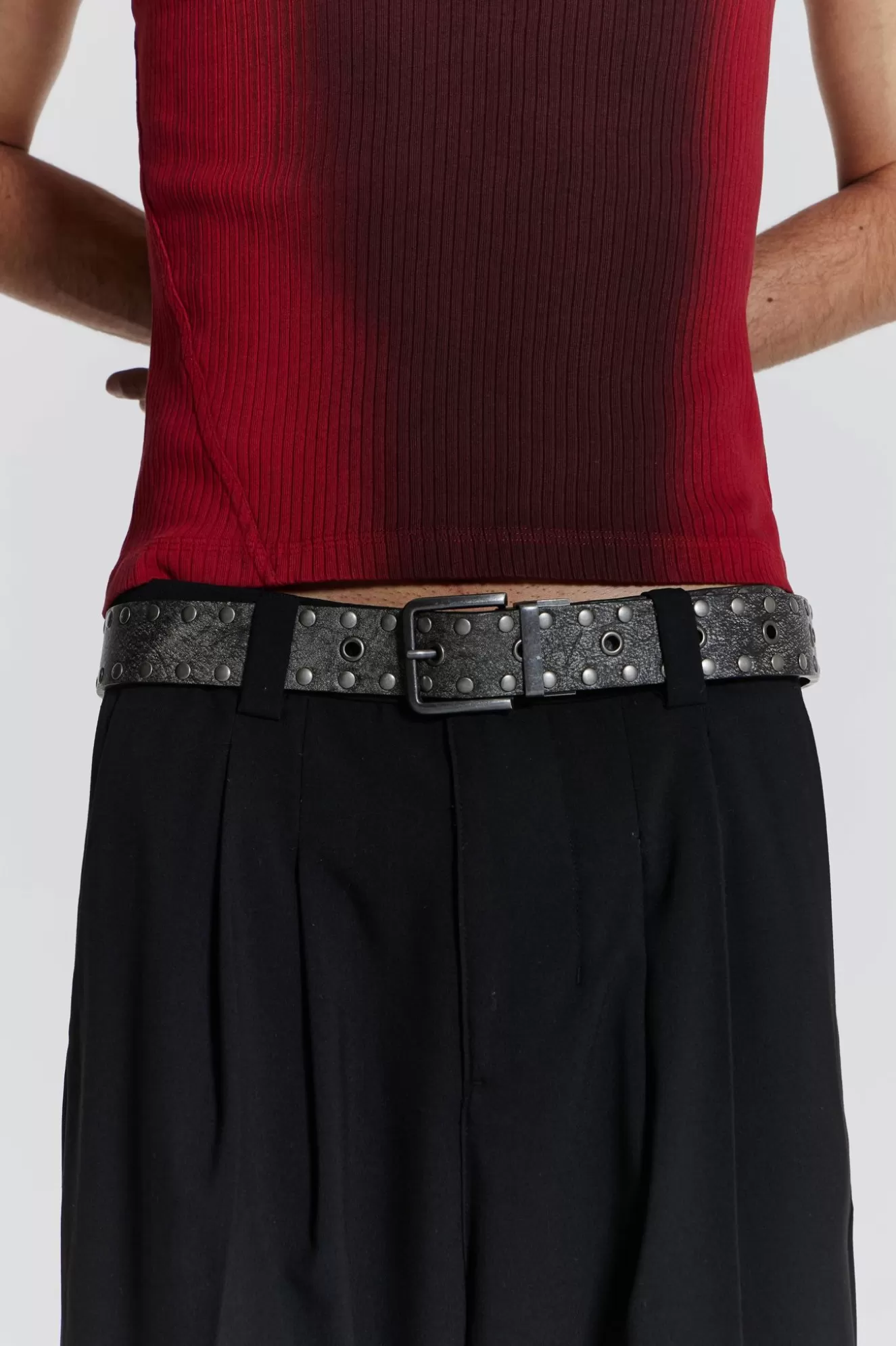 Discount Busted Stud Belt Men Accessories