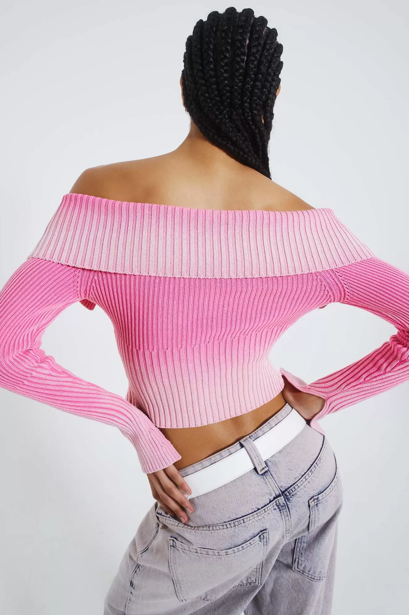 Outlet Candy Pink Tribeca Knitted Top Women Knitwear