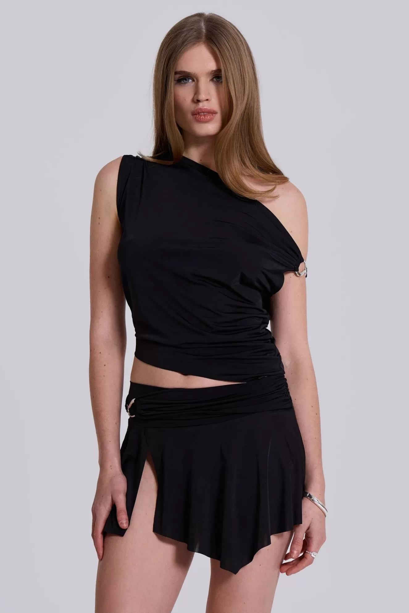 Store Dare To Drape Top In Black Women Co-Ords