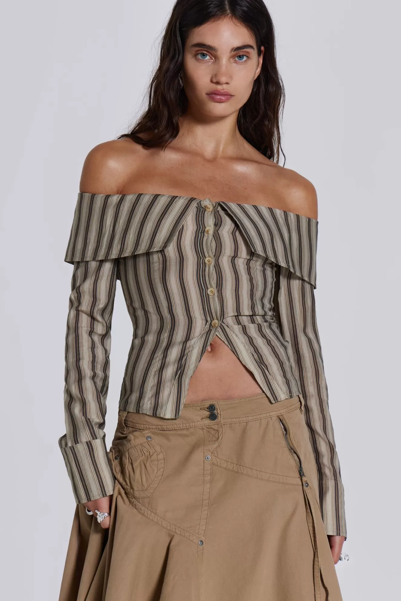 Outlet Emra Off The Shoulder Shirt Women Bandeau Tops