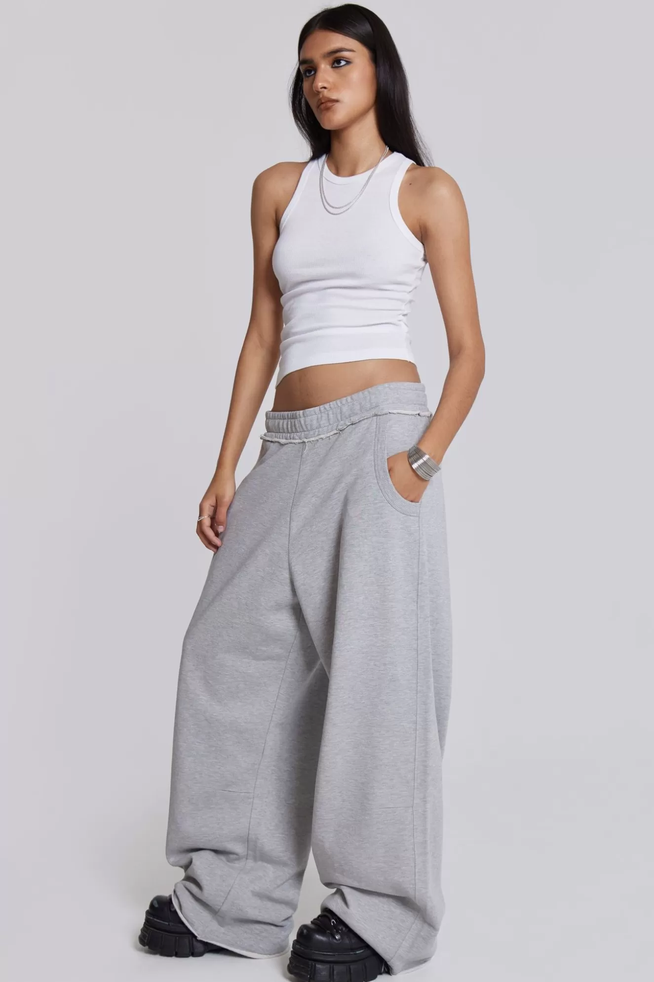 Online Grey Marl Monster Joggers Women Joggers & Sweatpants