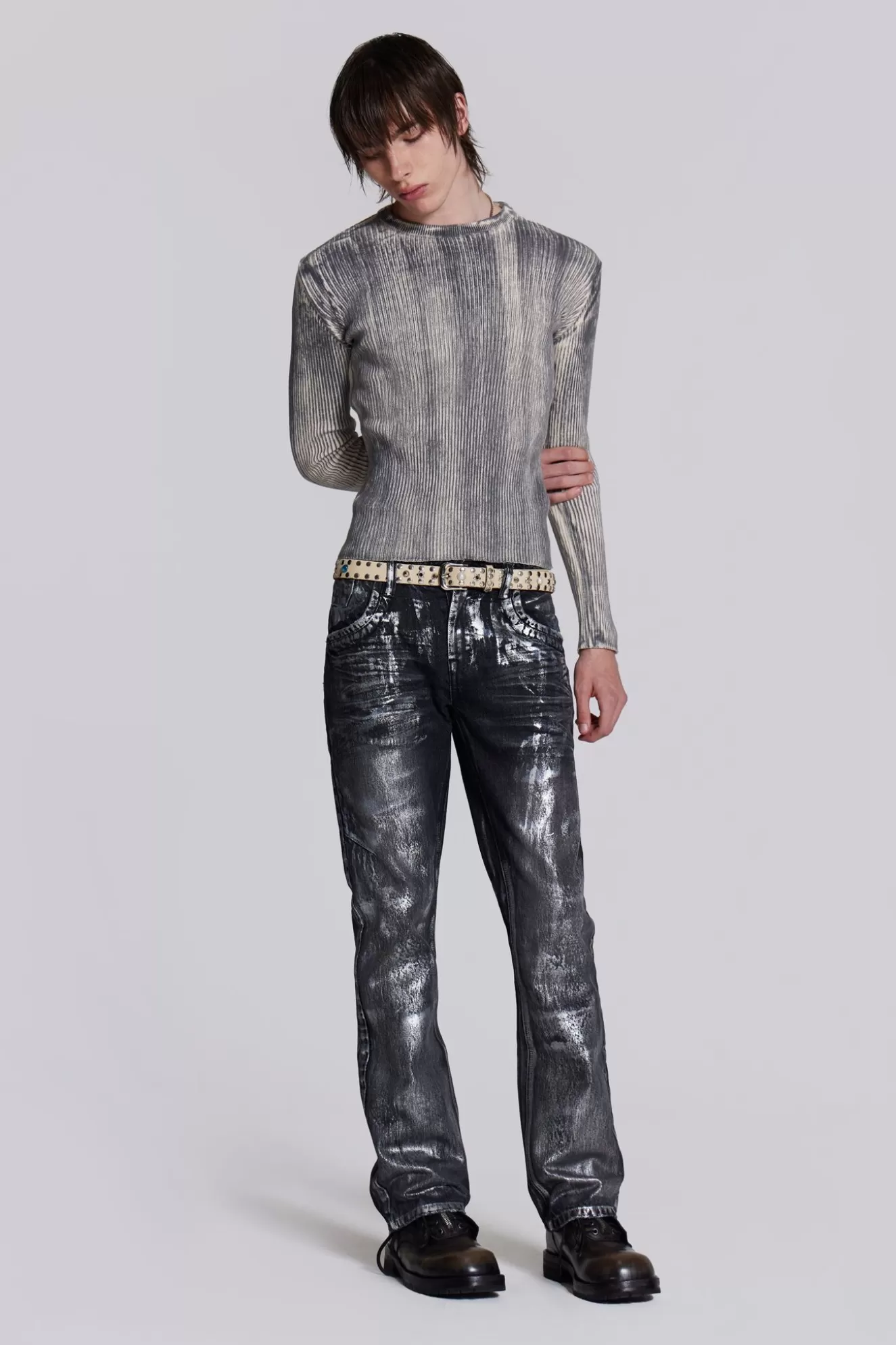 Store Gunmetal Reed Jeans Men Slim & Straight Jeans