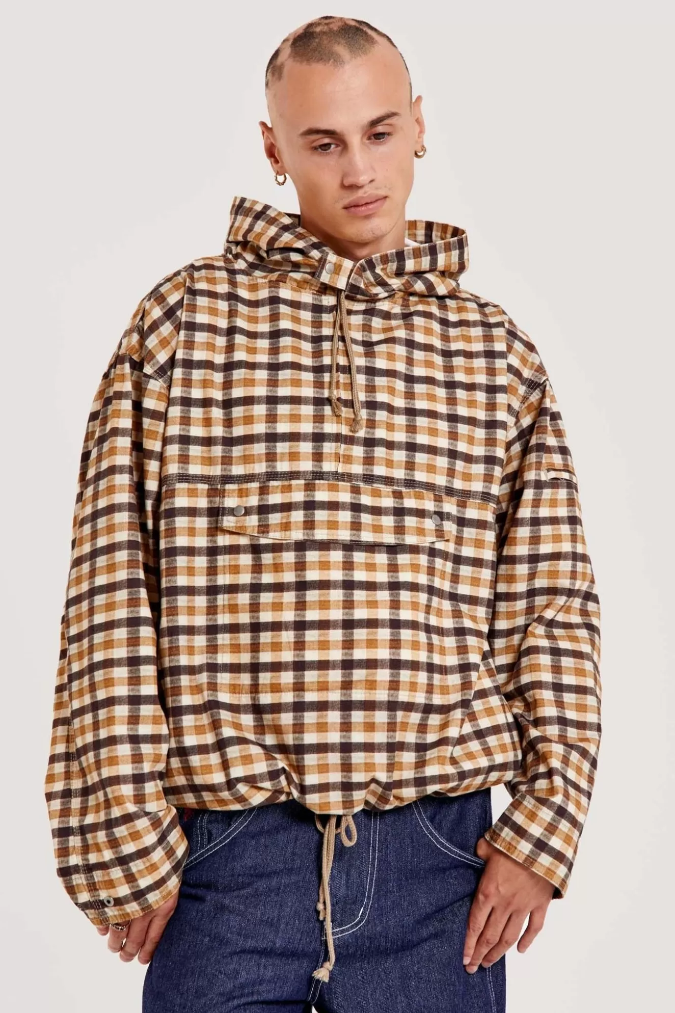 Cheap Hyde Gingham Pullover Men Outerwear