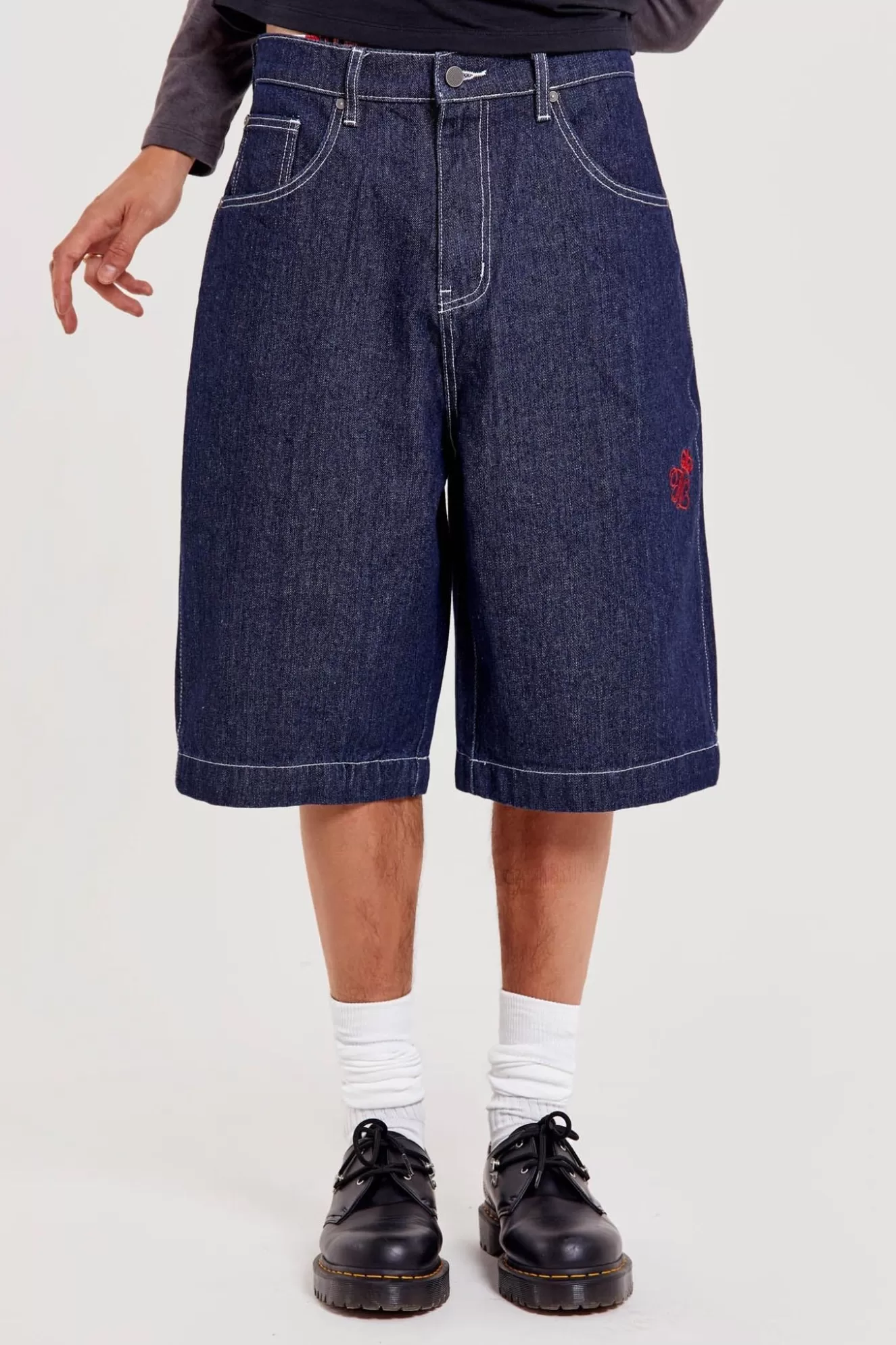 Outlet Jumbo Denim Jorts Men Jorts