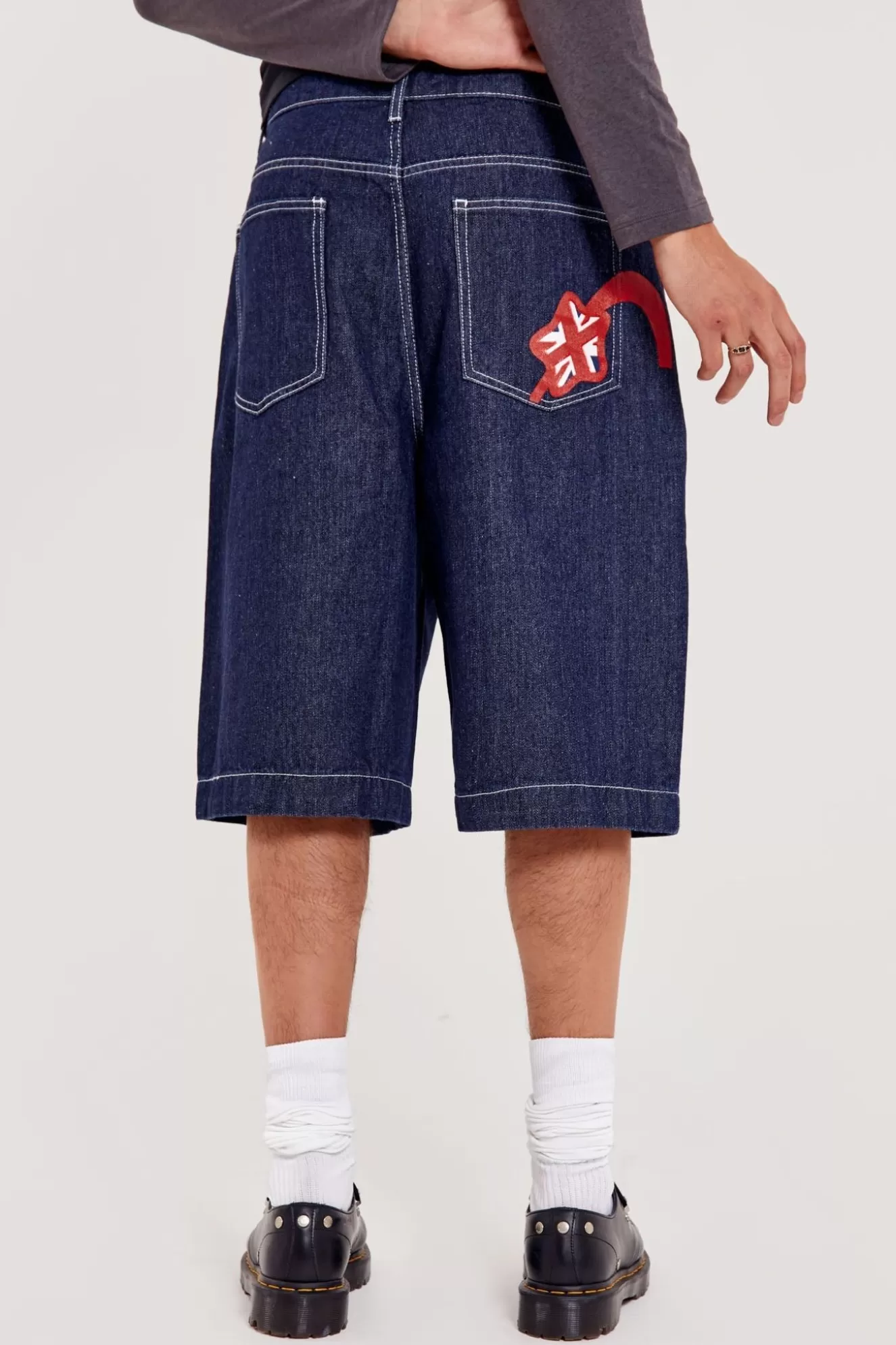 Outlet Jumbo Denim Jorts Men Jorts