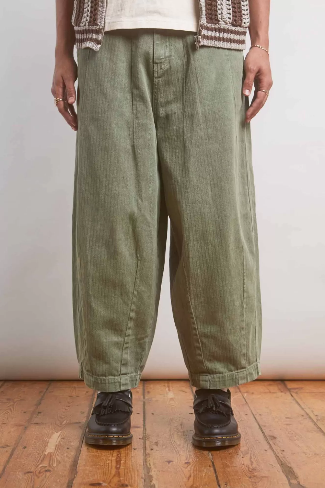 Outlet Khaki Balloon Pants Men Trousers & Pants