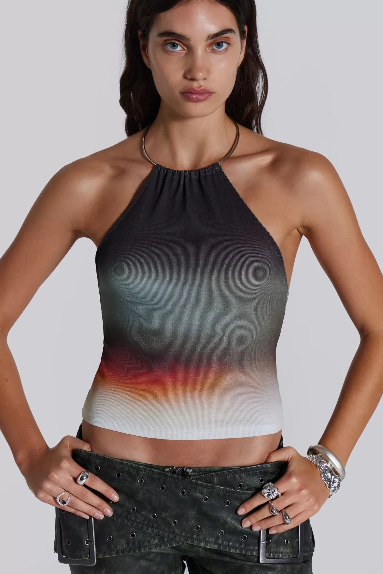 Hot Kira Halter Top Women Knitwear