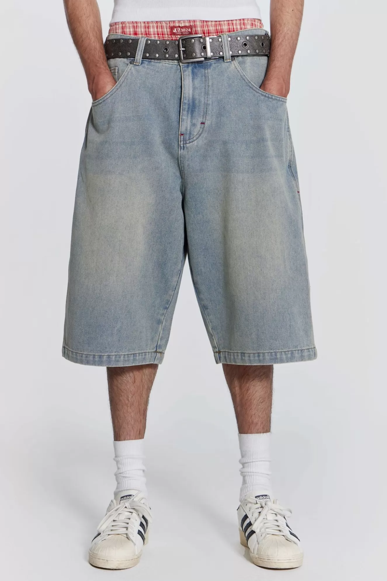 Sale Light Wash Jumbo Jorts Men Jorts