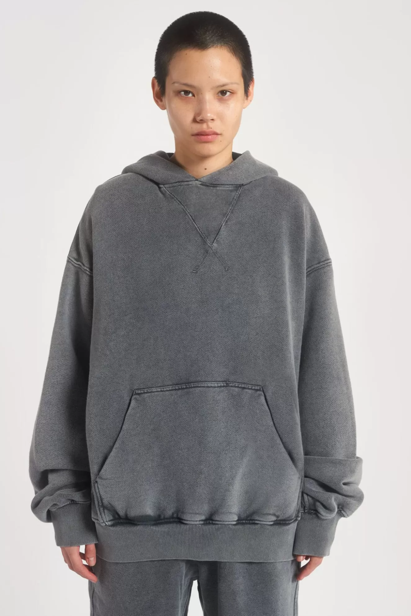 Flash Sale Ntrls Chrome Grey Oversized Hoodie Women Hoodies & Sweatshirts