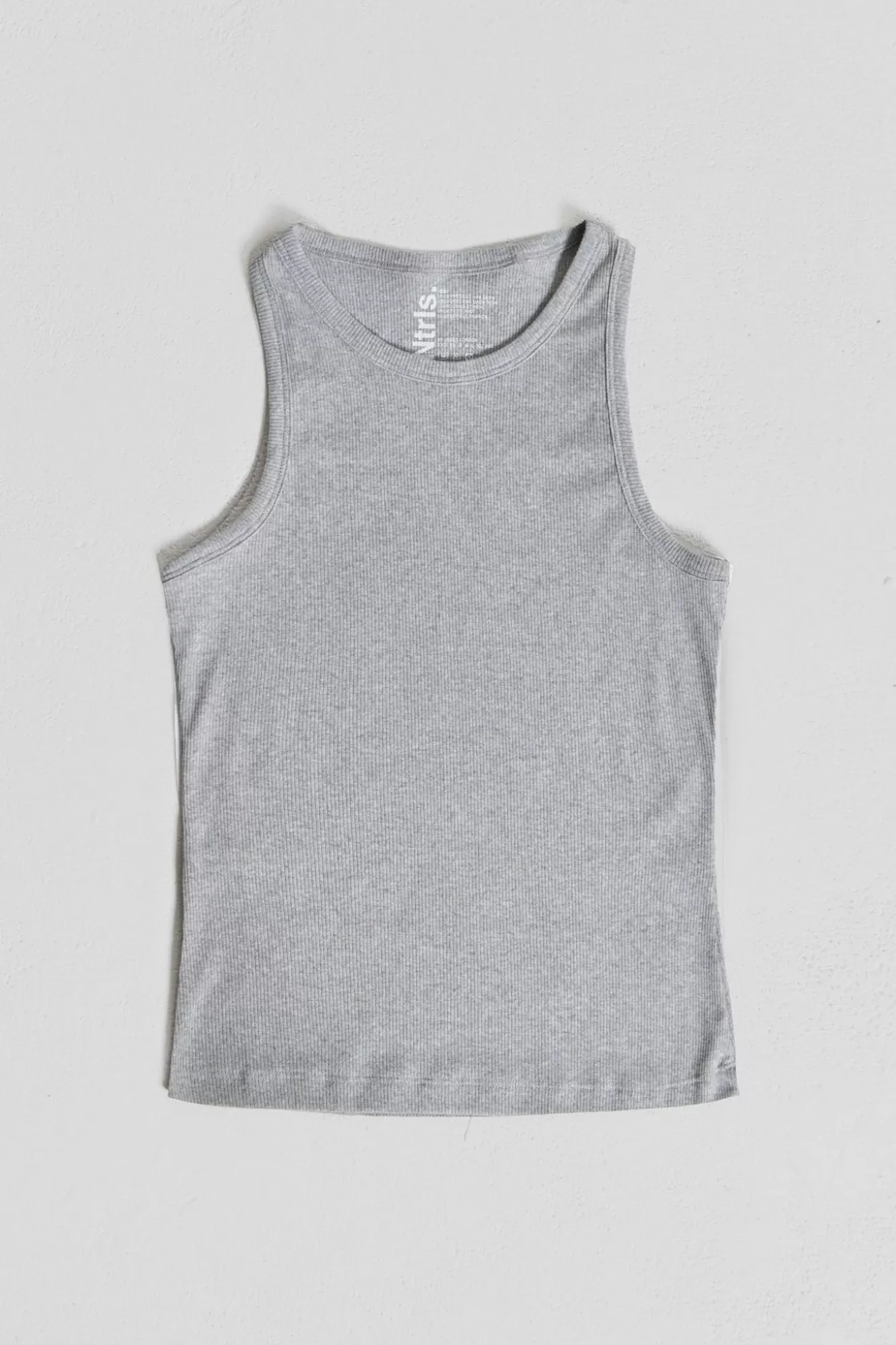 Store Ntrls Grey Rib Vest Men Vests