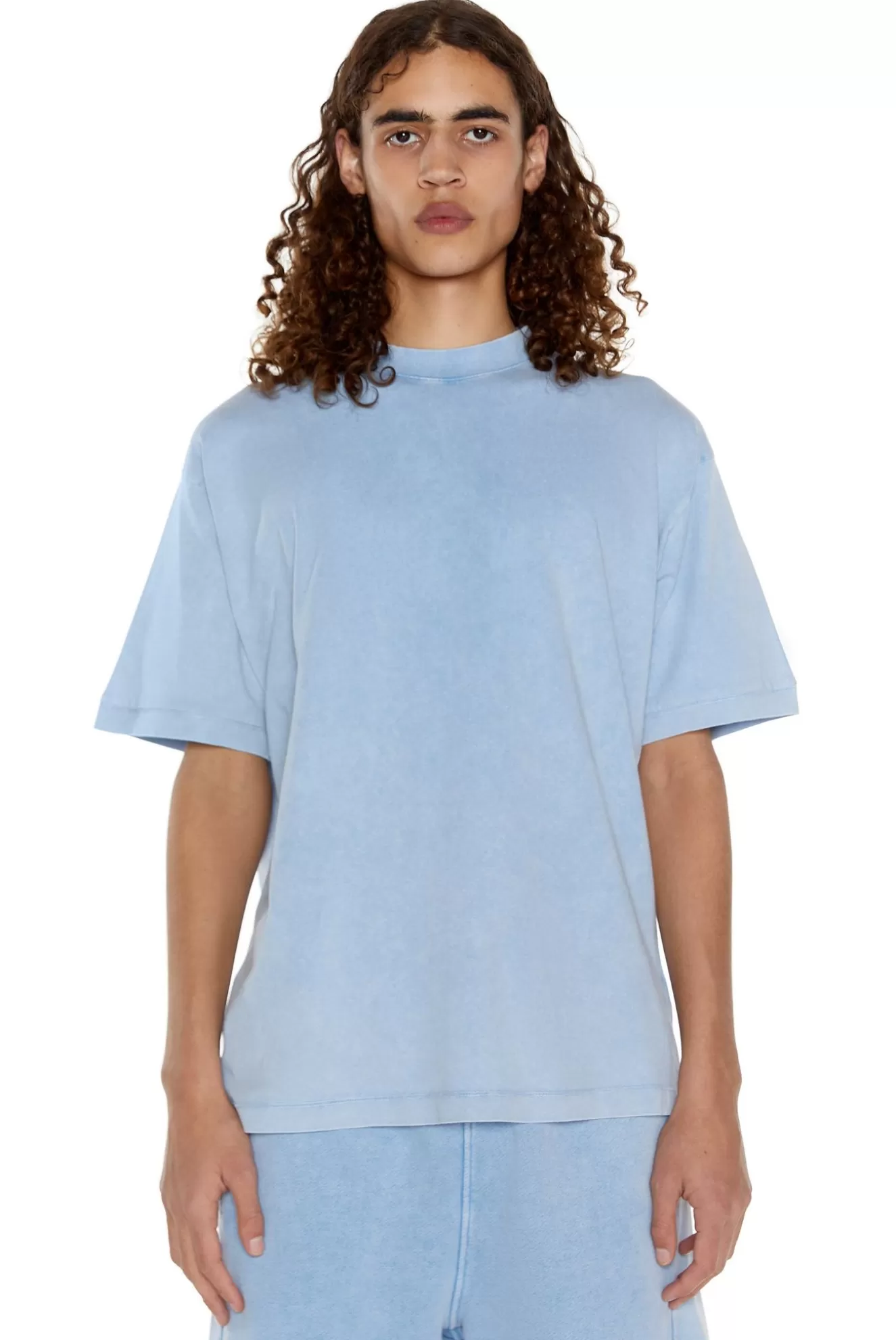 Cheap Ntrls Powder Blue Oversized T-Shirt Men T-Shirts