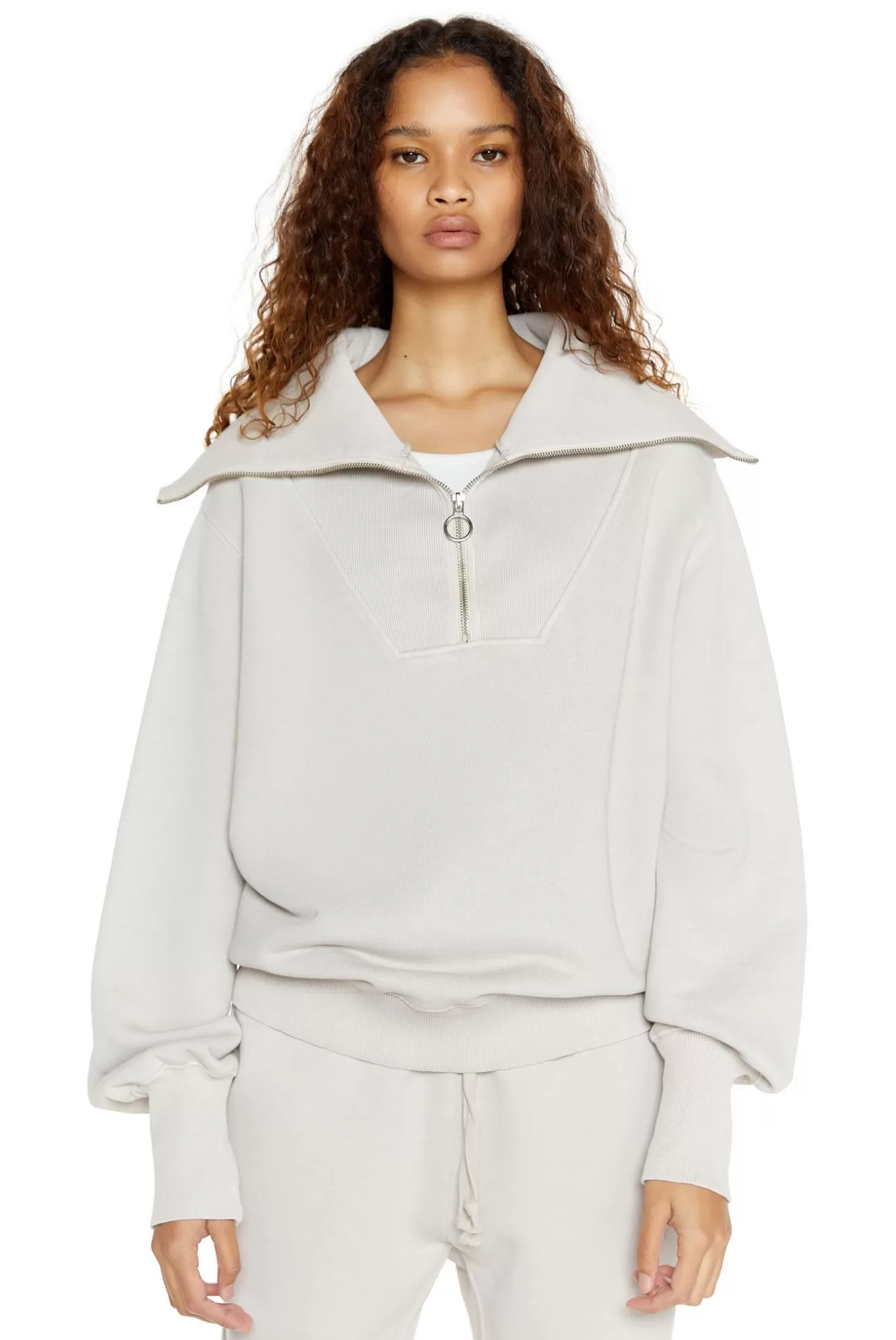 Outlet Ntrls Stone Quarter Zip Sweatshirt Women Hoodies & Sweatshirts