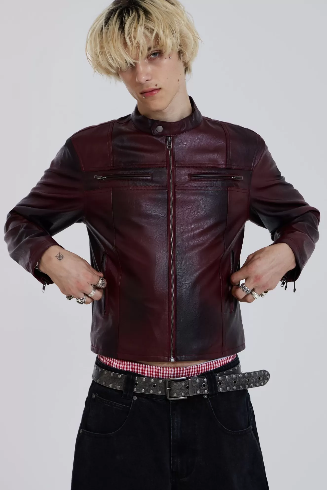 Best Sale Oxblood Piston Jacket Men Outerwear