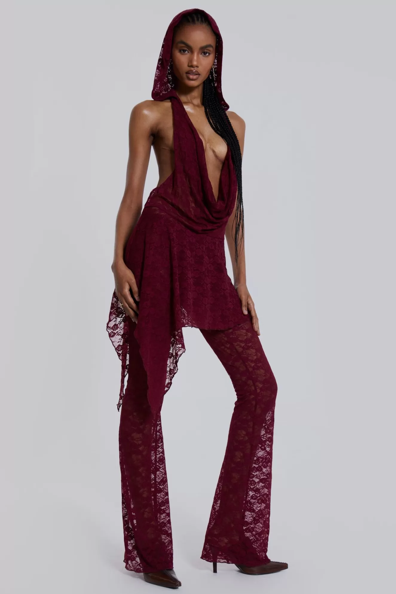 Shop Riva Lace Hooded Co-Ord Set Women Trousers & Pants