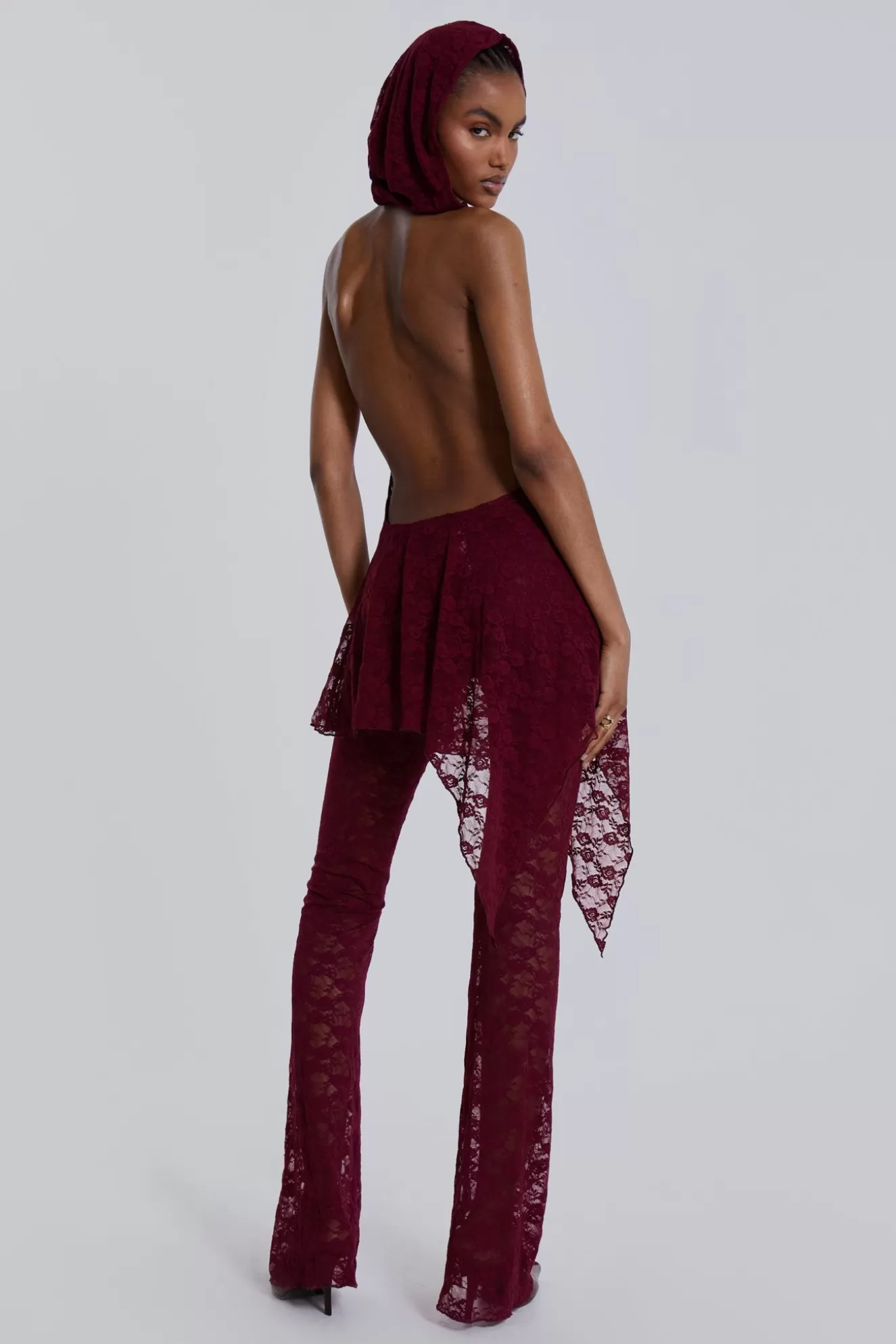 Shop Riva Lace Hooded Co-Ord Set Women Trousers & Pants