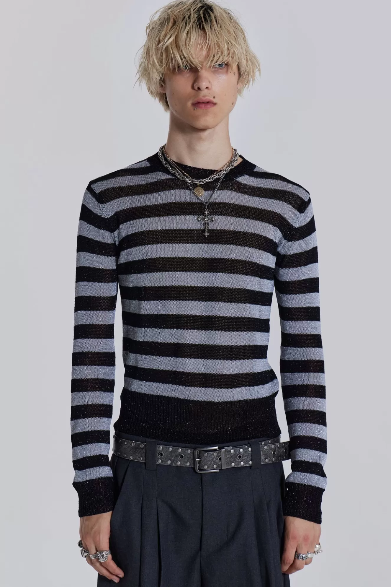 Clearance Sterling Stripe Knit Men Knitwear