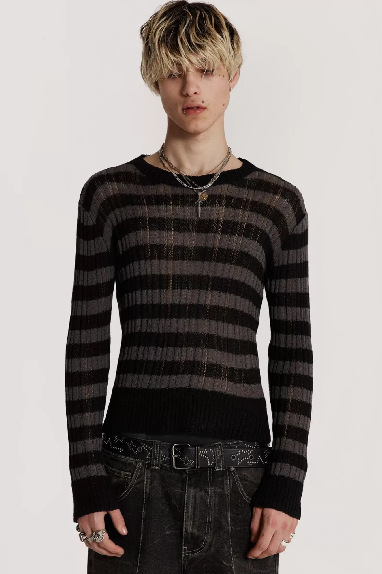 Online Striped Eclipse Jumper Men Knitwear