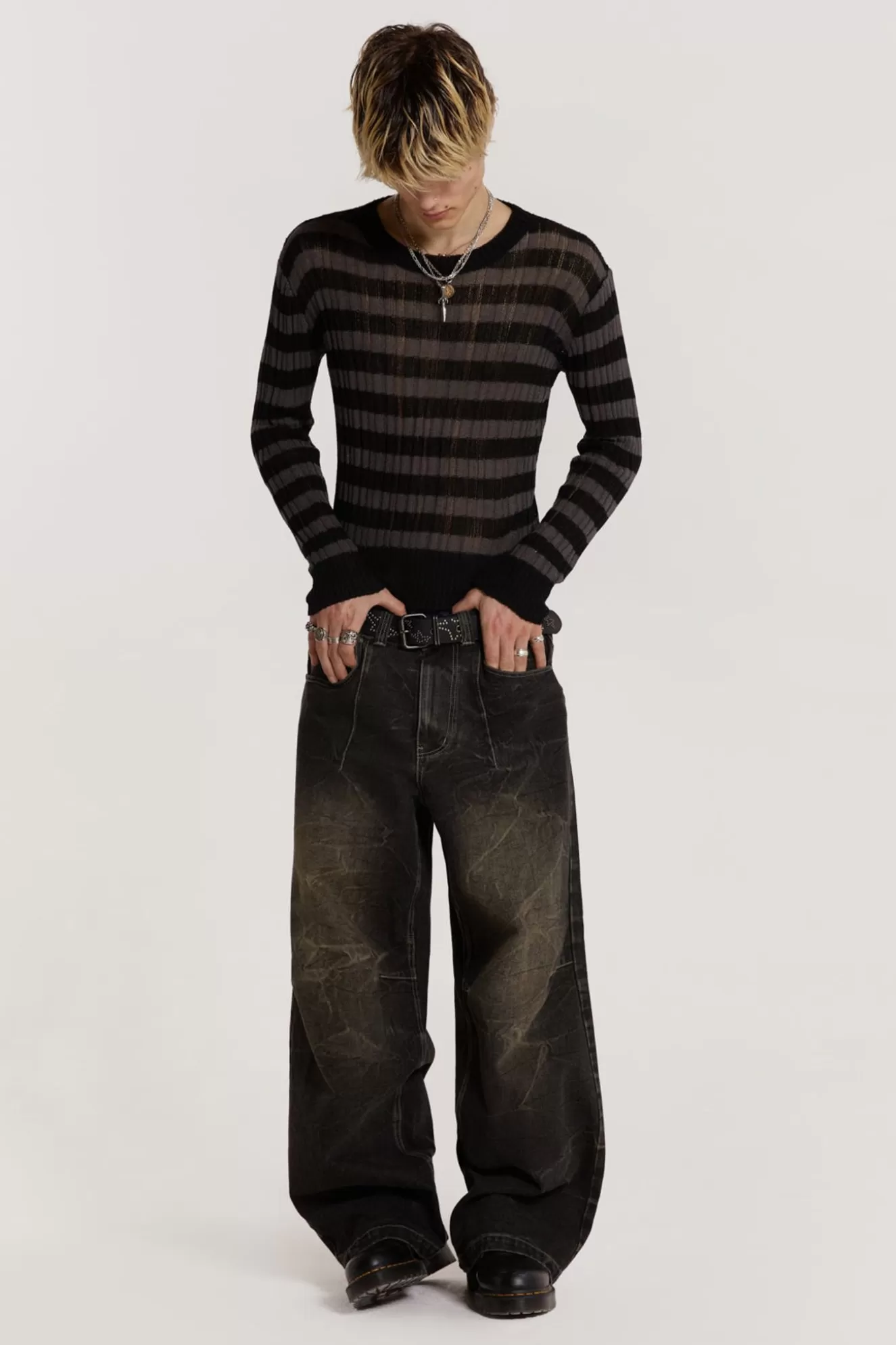 Online Striped Eclipse Jumper Men Knitwear