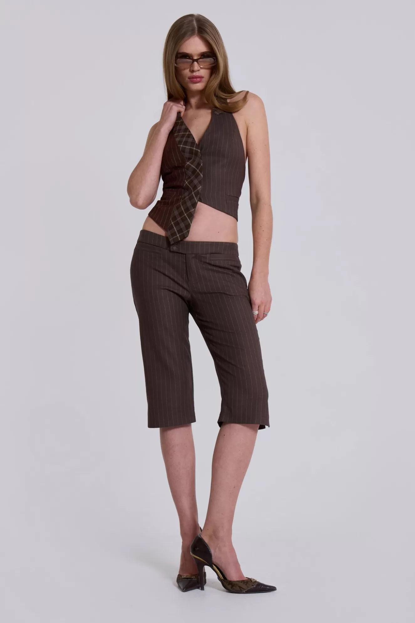 Hot Tuesday Tailored Capri Trousers Women Co-Ords