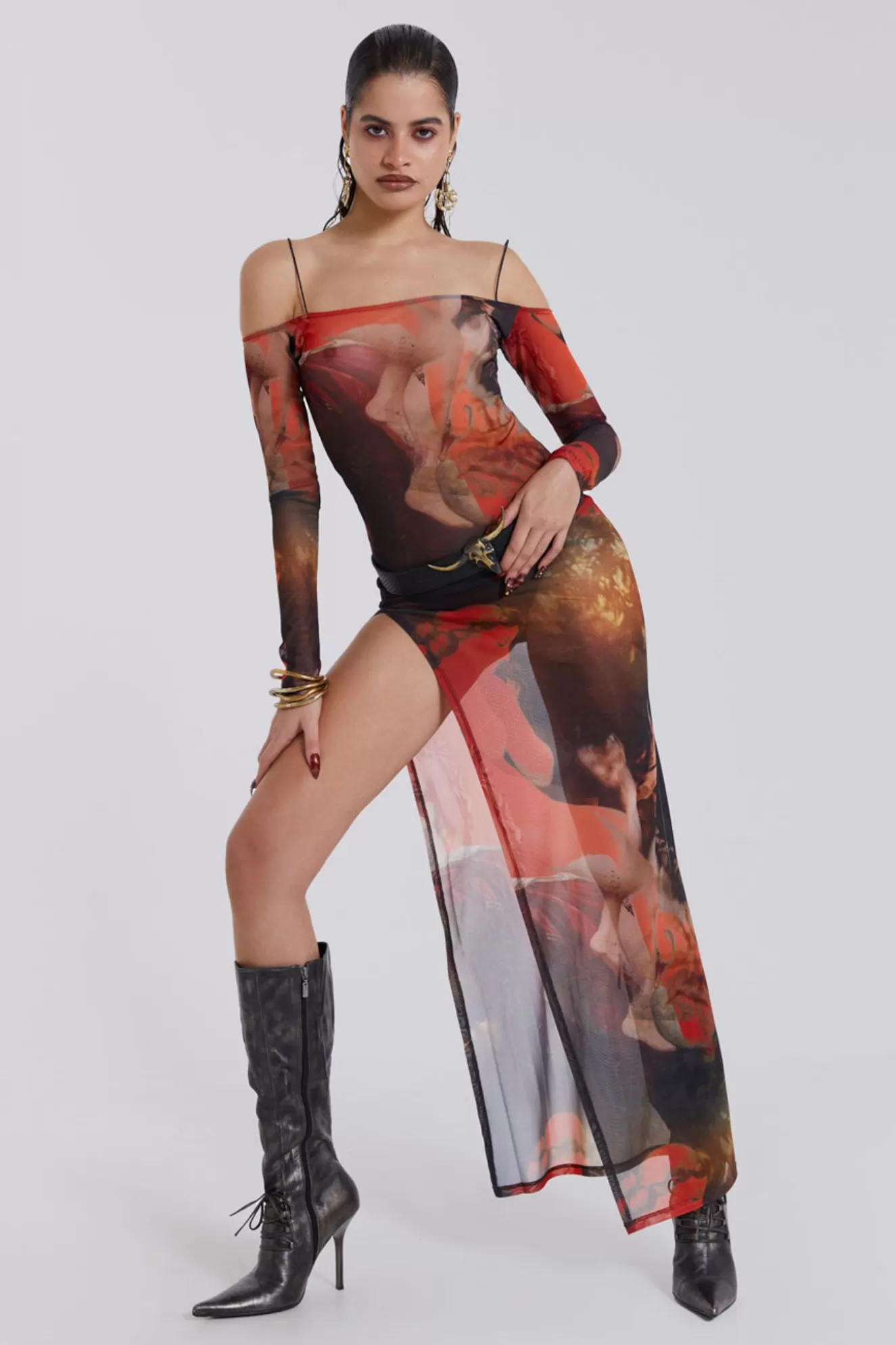 Shop Valencia Print Maxi Dress Women Maxi Dresses