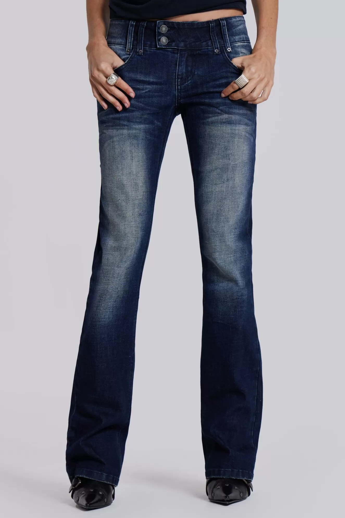 Clearance Vintage Blue Thirteen Jeans Women Jeans